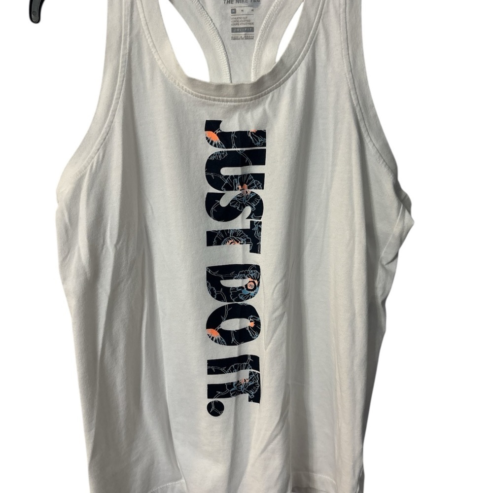 Nike White Tank Top with Graphic Print